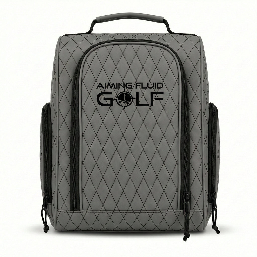 Premium Golf Shoe Bag – Vented Leather Shoe Storage